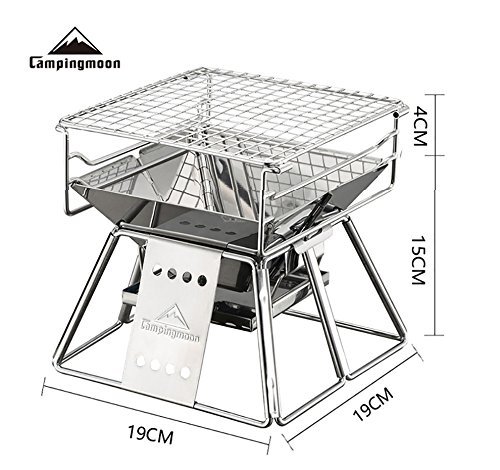 ★世界最小★CAMPING MOON★手の平サイズ★ミニBBQコンロ★ミニ焚火台★3段高さ調整★収納バッグ付★送料無料★ソロキャンプ★X-MINI★通販格安セール情報 楽天 通販