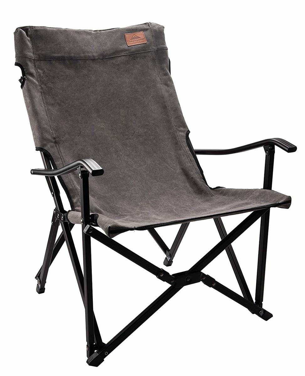 ★CAMPING MOON★プレミアムコットンローチェア★キャンピングムーン★折畳チェア★アウトドア★キャンプ★グレー★グランピング★