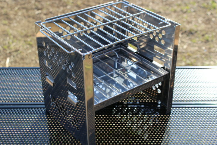 ★ポケットBBQコンロ★ミニ焚き火台★ミニコンロ★ミニBBQコンロ★収納バッグ付★ツーリングキャンプ★山登り★アウトドア★ソロキャンプ★ポケットコンロ★B6サイズ★送料無料★通販格安セール情報 楽天 通販