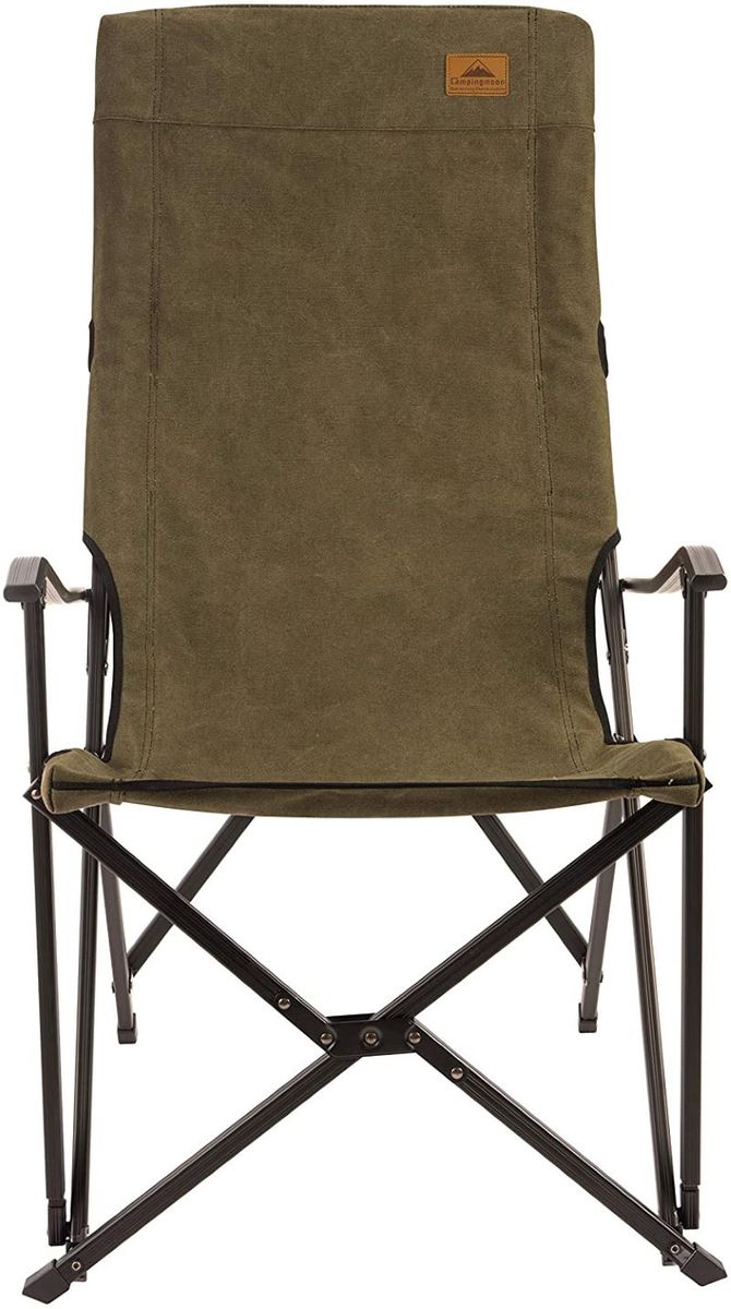 ★キャンピングムーン★CAMPING MOON★ハイバックコットンチェア★アウトドア アームチェア★焚き火チェア★折畳チェア★リラックスチェア★カーキ★通販格安セール情報 楽天 通販