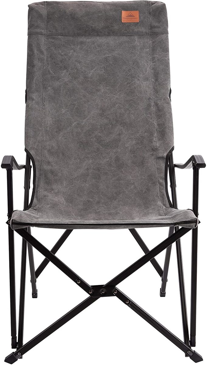 ★キャンピングムーン★CAMPING MOON★ハイバックコットンチェア★アウトドア アームチェア★焚き火チェア★折畳チェア★リラックスチェア★グレー★通販格安セール情報 楽天 通販