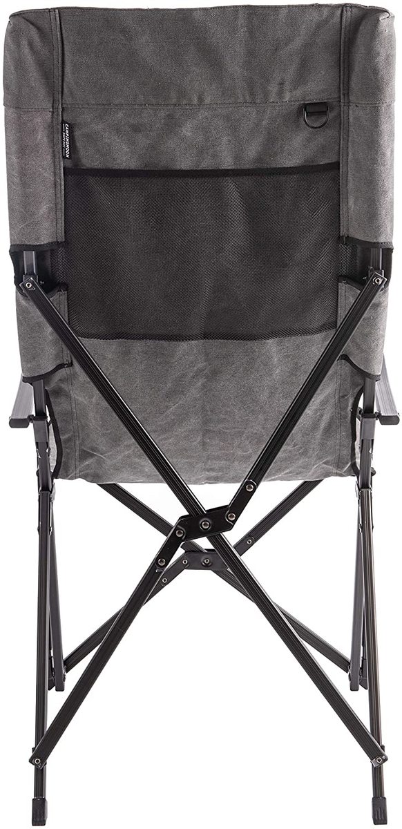 ★キャンピングムーン★CAMPING MOON★ハイバックコットンチェア★アウトドア アームチェア★焚き火チェア★折畳チェア★リラックスチェア★グレー★通販格安セール情報 楽天 通販