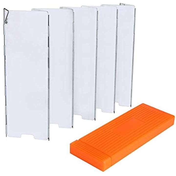 ★ストーブスクリーン★バーナー風防★ウィンドスクリーン★風よけ★10枚式★収納BOX付★送料無料★キャンプ★アウトドア★通販格安セール情報 楽天 通販