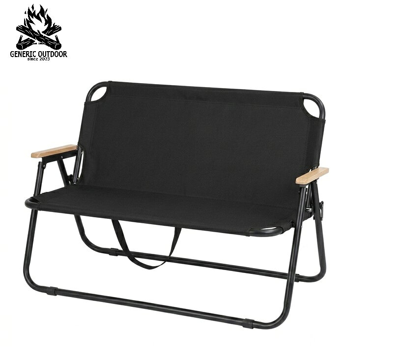 GENERIC OUTDOOR 折りたたみベンチチェア ブラック色 ネイビー色アウトドアベンチチェア フォールディングベンチチェア キャンプチェア ペットチェア リラックスフォールディングベンチ キャンピングベンチチェア 2人掛け椅子 ベンチ椅子 送料無料 NEW dominosurfandcamp-10007414 ドミノサーフアンドキャンプ サンプル画像3