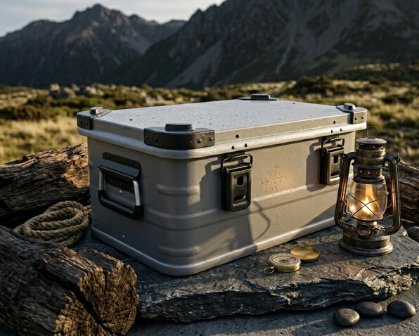 商品情報商品説明こちらはCHANODUG OUTDOORマットグレー スタッキング アルミコンテナボックス50Lの登場です。新色マットグレー色からスタッキングコンテナボックス（50リッター）の登場になります。オリジナルでクールなマットグレーは傷付き難くスタイリッシュなグレーにパウダー塗装を施し、傷への耐性とクールで人と被らない色合いで美しい見た目を実現したアルミ製コンテナボックス。軽量なアルミ製の収納ボックスで、キャンプ用品など様々な収納用途に活躍します。DIYでカスタムするも良し・屋外・アウトドア・車内収納箱・家でのインテリア・店舗ディスプレー等多様に使えますスタッキング(積み重ね)もできるガイドが天板の四隅に付くので、車での積載移動時に崩れる心配もありません。アウトドアだけでなく屋内での使用にも適しています。安定したスタッキングにより車載のカーゴトランクとしても便利で活躍します。蓋を閉じた状態ではアルミ天板のテーブルとして使う事ができます。蓋の開口時には約90度で止まるようにベルトを配置。組立はリベット固定の為、ネジ固定のように内容物をキズ付ける事もありません。今回のコンテナボックスには1.5cmのクッション材の中敷きを標準セットになっております。アルミ素材のため取扱いの際は十分にご注意ください。おそらく数回使えばキズや凹みが発生しますがそれも愛用の証お好みのステッカーで個性的に仕上げてください。当店では他にも、各種ラック用拡張アイテムや多数のアウトドア用品をご用意しております。是非ご覧いいただきご検討お願いいたします。当店ではこの商品以外にも、国内未発売の多数のアウトドア用品をご用意しております。是非ご覧いいただきご検討お願いいたします。商品詳細ブランド：CHANODUG OUTDDOR品番：CO-CG50サイズ外寸：約横幅57.5×奥行37.5×高さ28cmサイズ内寸：約横幅56×奥行36×高さ26cm容量：50l材質：アルミ合金重さ：約4.6kg積載量：30kg耐荷重（静止荷重）：約40kgセット内容：マットグレーコンテナボックス（50リットル）1点・クッション中敷き1点注意事項※細部のデザインは製造ロットにより予告なしに若干変更になる場合がございます。 何卒ご了承願います。※海外輸入品に付きスレ、キズ等がある場合がございますので、何卒ご了承願います。※良いものをより安く提供できるよう、エコ梱包させていただいております。初期不良時はパッケージ・付属品などが全て揃っていない場合、交換対応いたしかねますので廃棄・紛失にご注意ください。 ... 保証サポートをする国内代理店が無い海外製品、国内市場向けに提供されていない海外メーカーの並行輸入品なども保証期間は到着後7日間です。必ず問合せメールより連絡を行ってください・到着後7日を超える物の交換・返品・修理など一切の対応をいたしかねます。必ず上記の点を御了承いただいた上でのご購入をお待ちしております。CHANODUG OUTDOOR 新色 マットグレー スタッキング アルミコンテナボックス 50L 30L Matte gray スタッキングアルミコンテナ アウトドア収納ボックス フタ付 収納ケース 収納BOX 道具入れ 軽量 スタッキング コンテナ アウトドア キャンプ用品 送料無料 スタッキング アルミ コンテナボックス アウトドアコンテナボックスカスタムセット キャンプ道具収納BOX トランクボックス キャンプグッズ収納ボックス ギアコン ギアコンテナボックス 5