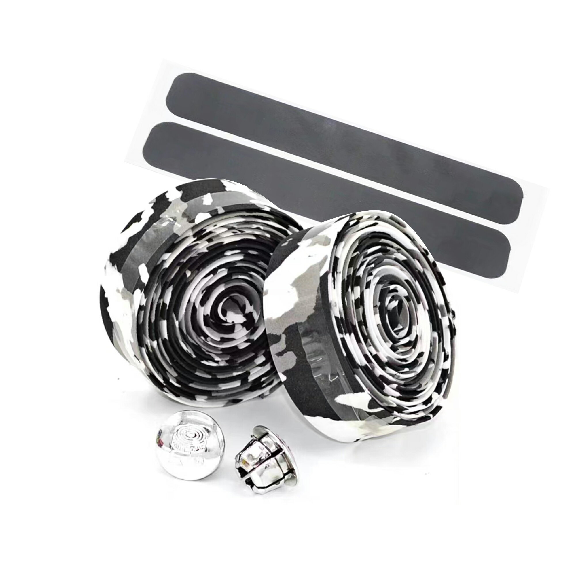 自転車 バーテープ ハンドルグリップ 厚さ2mm ブラック レッド グリーン 黒白