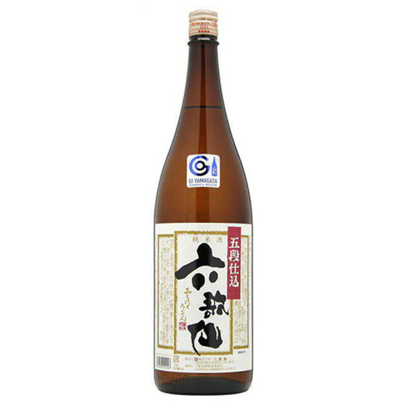 六歌仙 五段仕込み 純米 1.8L ［日本酒 山形 六歌仙 1800ml 瓶］