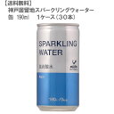 ［送料無料］神戸居留地スパークリングウォーター 缶 190ml(1ケース/30本)［炭酸水/ハイボール/人気/使いやすい/業務用/家飲み飲みきりサイズ］