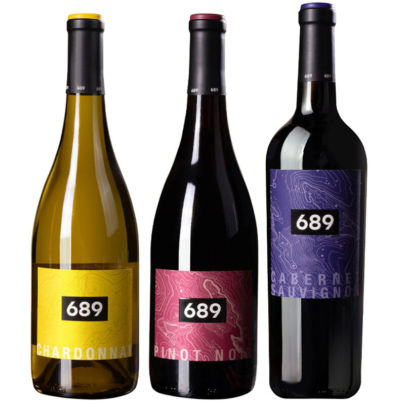 シックス エイト ナイン バラエタル 3本セット 750ml×3本［アメリカ カリフォルニア 689 赤白ワインセット /M］［送料無料］