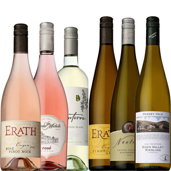 暑い夏にピッタリ白ワイン&ロゼワイン贅沢セット 750ml×6本【地域限定 送料無料】