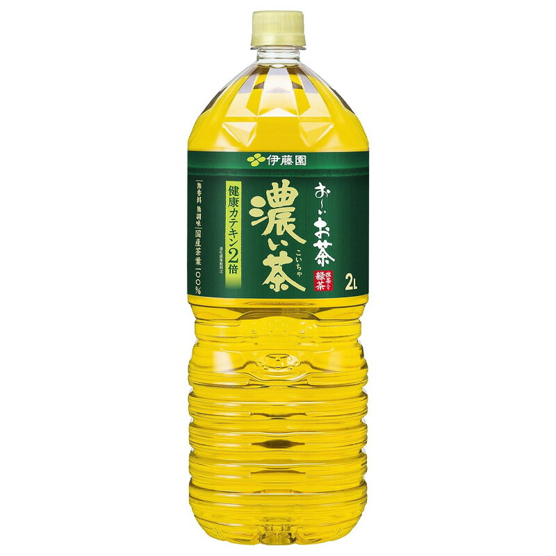 ［送料無料］伊藤園 お〜いお茶 濃い茶 2000ml PET (1ケース 6本)［おーいお茶 渋み 濃い 本格派 大人気 お茶 歌舞伎 海老蔵 カテキン 体脂肪 機能性表示食品］