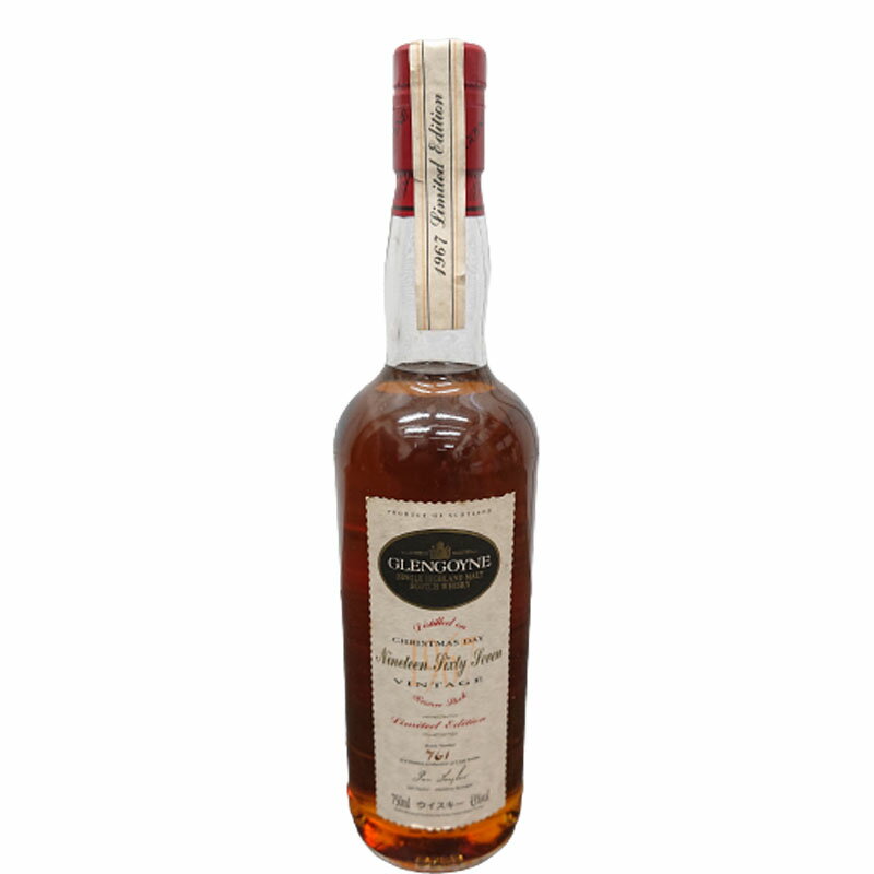 GLENGOYNE [●]【送料無料】【最後の1本】グレンゴイン ヴィンテージリザーブ1967 43度 750ml No.3689【スコッチ スコットランド カ