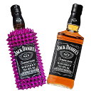 ジャック ダニエル デコレーションボトル ピンク 700ml×1本 + ジャック・ダニエル 700ml×1本 計2本セット[トゲトゲ 贈り物 ギフト トゲジャッ...