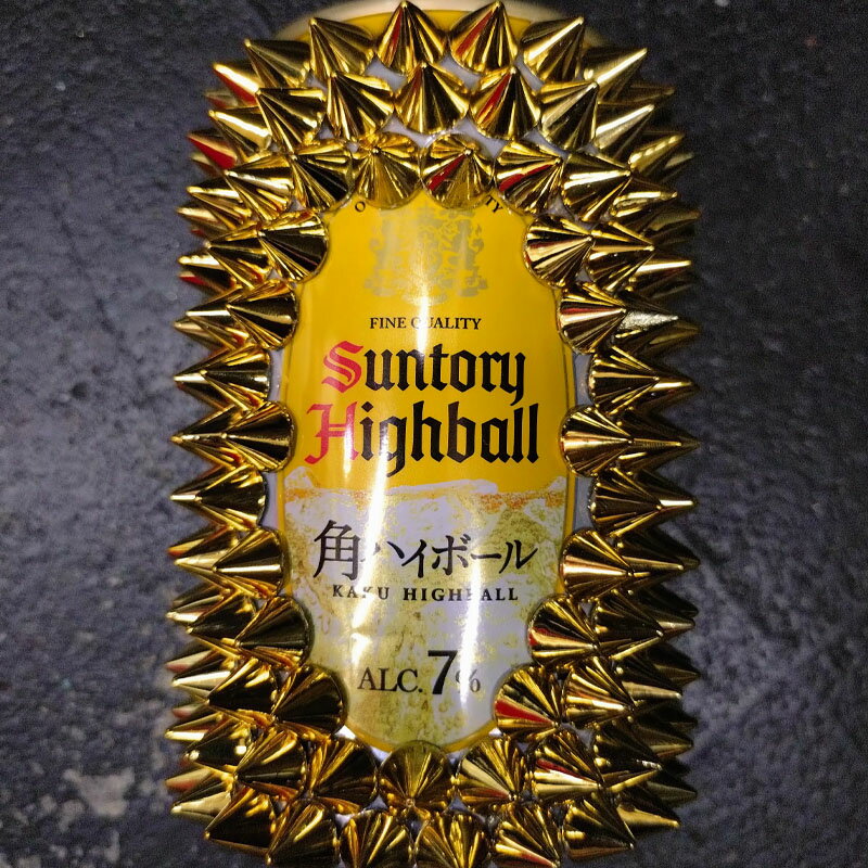 サントリー ウイスキー 角ハイ デコレーション缶 7% 350ml×1本【送料無料】［ウイスキー 角 日本 トゲトゲ ギフト トゲ角 トゲマンド トゲモエ トゲコーラ デコボトル］