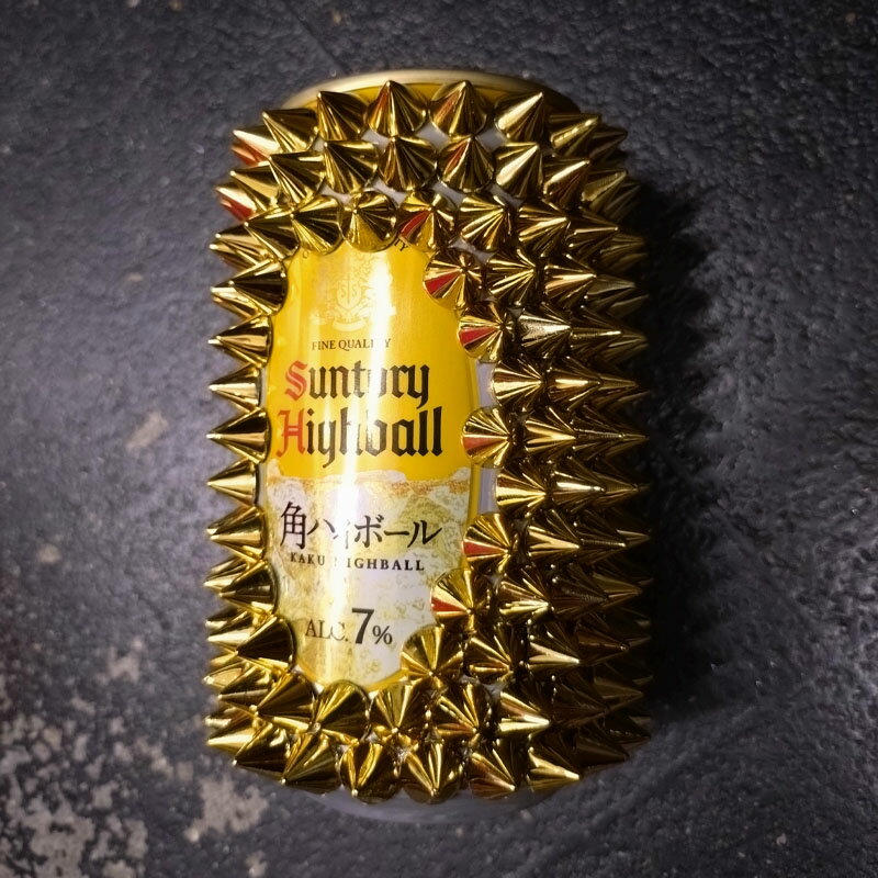 サントリー ウイスキー 角ハイ デコレーション缶 7% 350ml×1本【送料無料】［ウイスキー 角 日本 トゲトゲ ギフト トゲ角 トゲマンド トゲモエ トゲコーラ デコボトル］