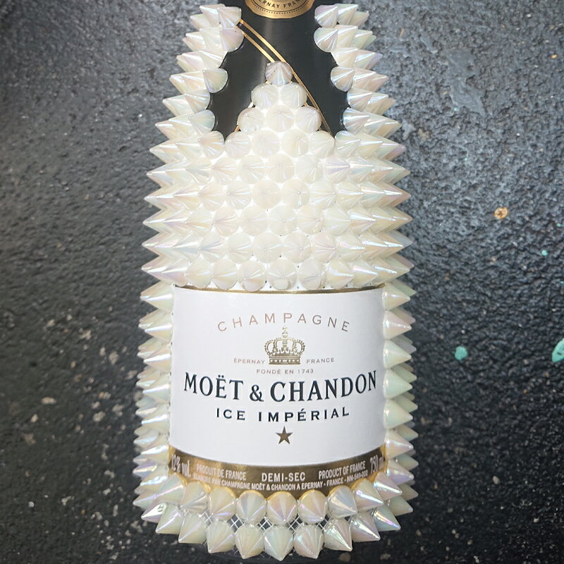 [送料無料]モエ エ シャンドン デコレーションボトル オーロラ ホワイト 750ml×1本[オリジナル ハードボトル セレブ パーティー ギフト プレゼント トゲトゲ ドリアン トゲモエ]