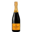 ヴーヴ・クリコ イエローラベル ブリュット VEUVE CLICQUOT YELLOW LABEL BRUT ヴーヴ・クリコ ブリュット イエローラベルは、1772年以来メゾンのシンボルです。 力強さとフィネスとの間の完璧なバランス、その複雑な味わいは、 ピノ・ノワールの卓越した存在感から来るものです。 壮大なブドウ畑、そしてスタイルの一貫性を反映しています。