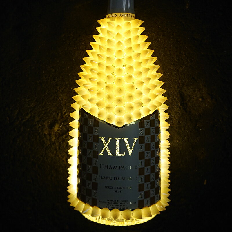 ［送料無料］XLV ブジー ブラン ド ブラン グラン クリュ ルミナス デコレーションボトル 750ml×1本 [フランス シャンパーニュ シャンパン ルイ ヴィトン トゲトゲ ドリアン トゲヴィトン ルブタンボトル レア 数量限定]