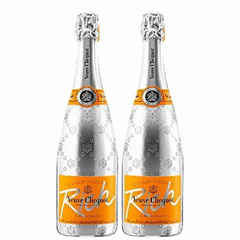 [送料無料] ヴーヴ クリコ リッチ750ml 2本セット[フランス シャンパン オン ザ ロック 辛口 スパークリング 夏]