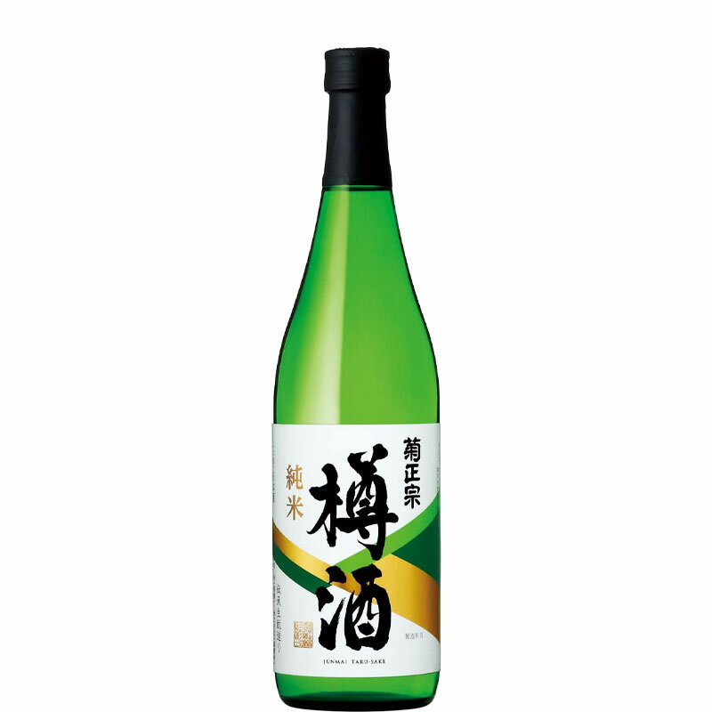 菊正宗 純米 樽酒 720ml ［兵庫県 日本酒 純米酒 辛口 瓶 生もと］