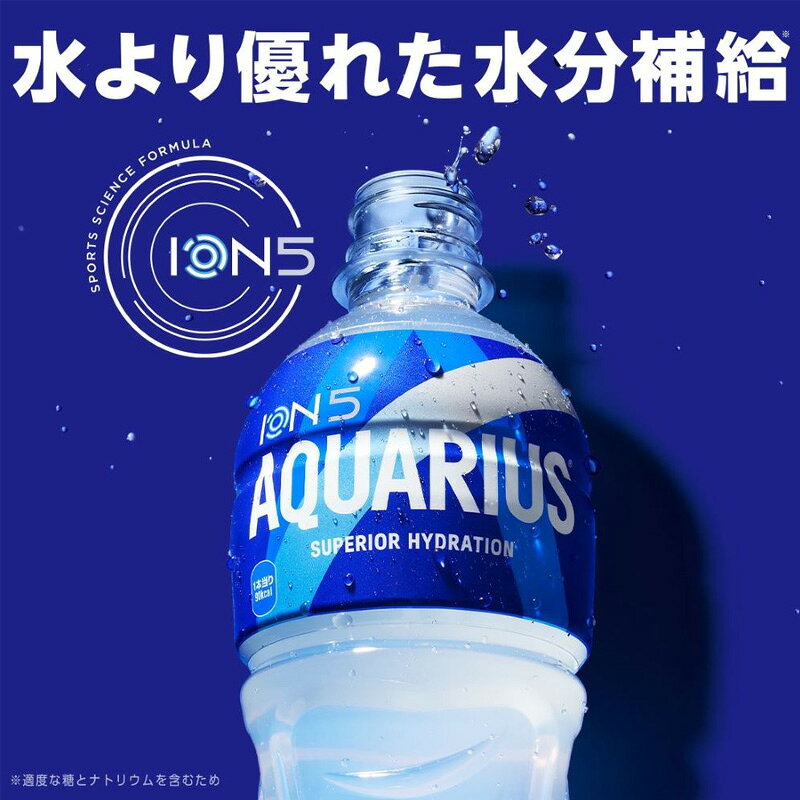DON online shop 楽天市場店のアクエリアス ラベルレス 500mlPET 1ケース 24本 セット［コカ・コーラ スポーツドリンク 水分補給］［ギフト包装・のし不可 領収書同梱不可 コカコーラ ］｜アングル2