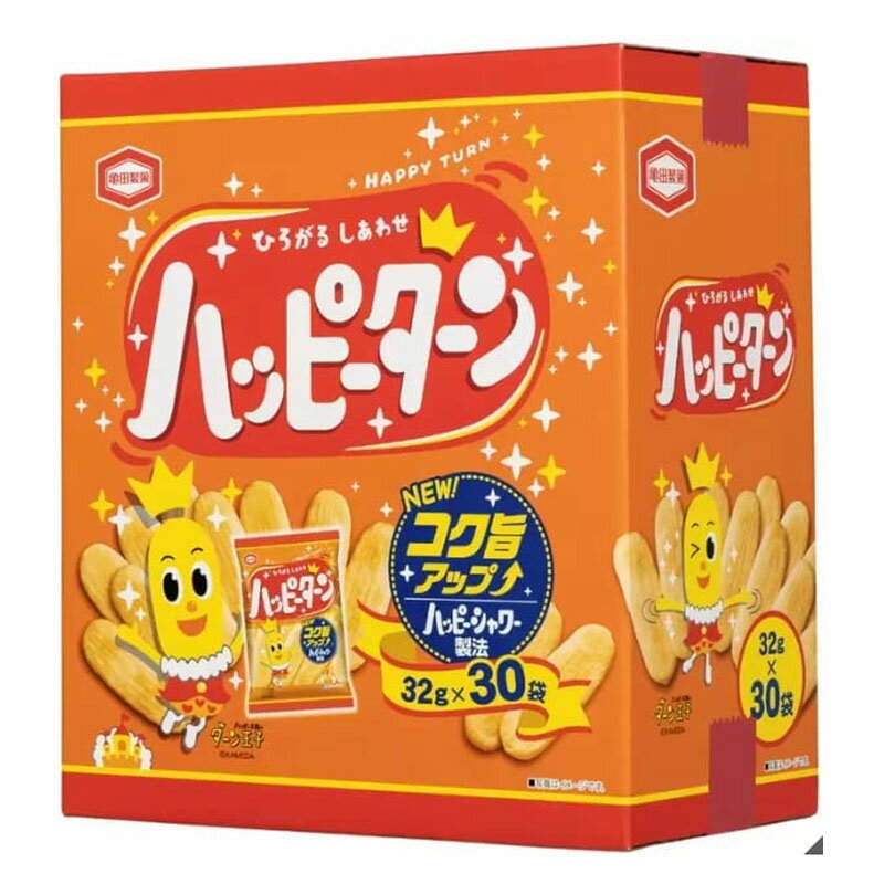 亀田製菓 ハッピーターン 32g×30袋［ 米菓 コストコ 人気商品 おすすめ 大容量 おやつ おつまみ 小袋 個包装 ］のサムネイル