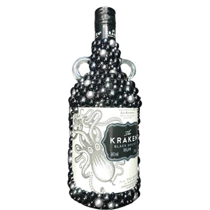 オリジナル デコレーションボトル ポコ クラーケン 750ml×1本トリニダード・トバゴ産 クラーケン ブラックスパイスラム パール風デザイン ギフト プレゼント おもしろ デコボトル 送料無料