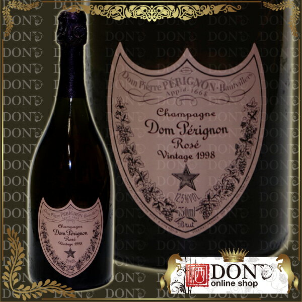 【シャンパン】ドン・ペリニヨン ロゼ 1998/ロゼ/泡/750ml【箱付き】