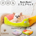 スクエアベッド もちもち ペットベッド tassu タッス Mochi Mochi ゆめかわ パステル ビタミンカラー 犬 いぬ イヌ 猫 ネコ ねこ ペット ペット用 ベッド インテリア お洒落 可愛い S M L 168-6187 168-6188 168-6189