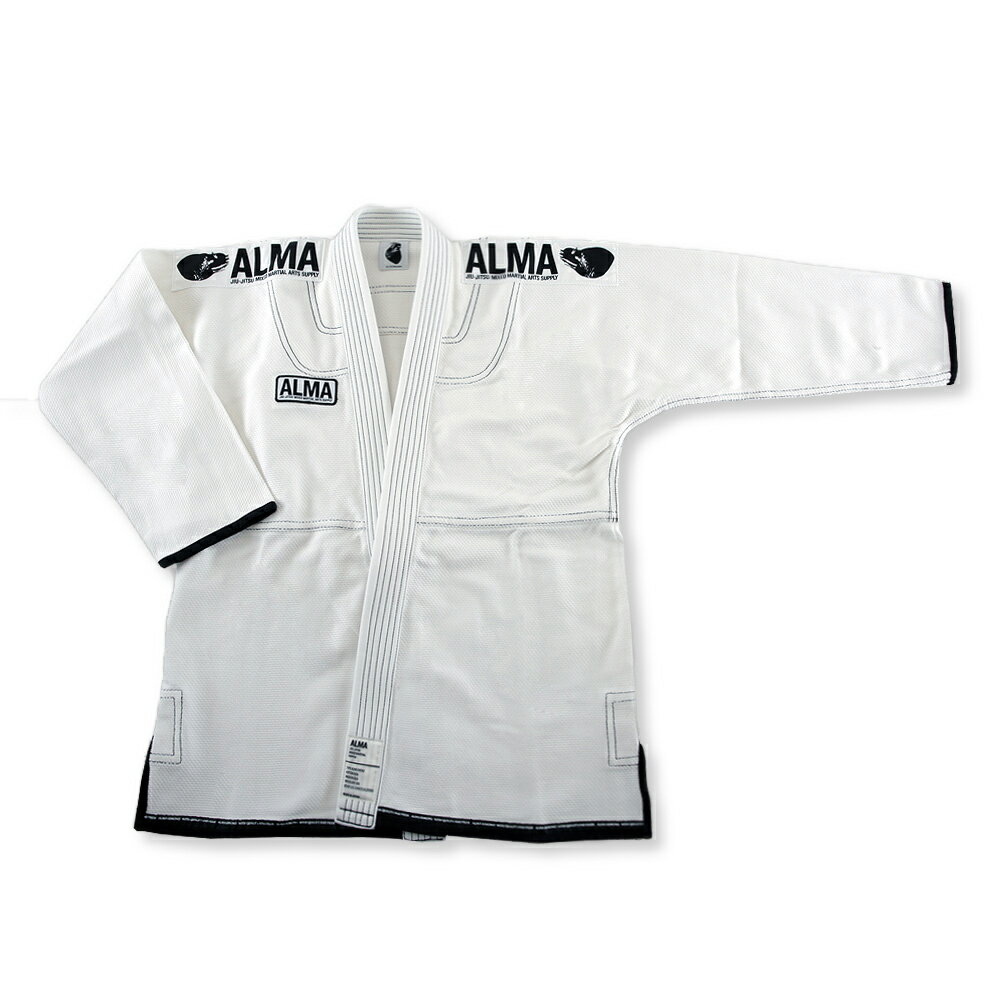 【マーシャルワールド】ALMA スーパーノヴァ M2 白 柔術着 柔術衣 道着 上下セット ユニフォーム 軽量 トレーニング 練習 試合