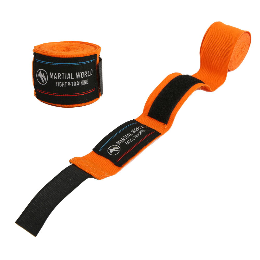 【12/1限定】 ポイント最大20倍&最大400円クーポン配布|【マーシャルワールド】カラーバンテージ 橙 (2個1組)(BT6-OR)巻き心地抜群 簡単装着 ...