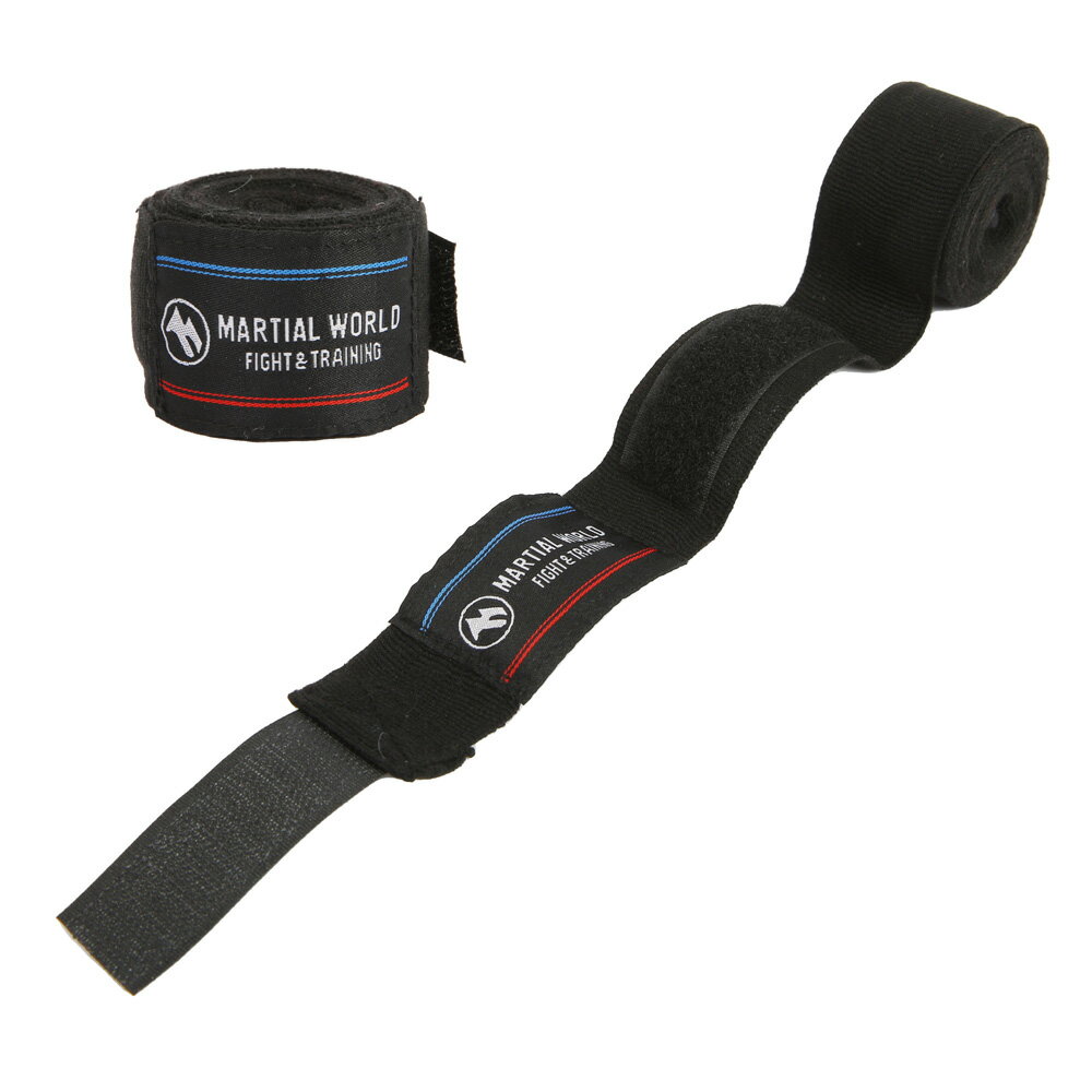 【12/1限定】 ポイント最大20倍&最大400円クーポン配布|【マーシャルワールド】カラーバンテージ 黒 (2個1組)(BT6-BK)巻き心地抜群 簡単装着 ...