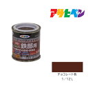 油性高耐久鉄部用1/12Lチョコレート色油性塗料、ペンキ