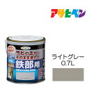 【5/1限定】 ポイント最大20倍＆最大400円クーポン配布｜水性塗料アサヒペン水性高耐久鉄部用0.7Lライトグレー