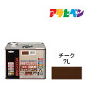  ポイント最大20倍＆最大400円クーポン配布｜油性強着色ウッドステインアサヒペン7Lチーク油性塗料塗装