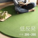 ラグ 送料無料 rug 円形 北欧 低反発 円形ラグ 低反発ラグ 200×200 カーペット シャギーラグ 厚手 楕円 モダン 絨毯 厚手 丸型 グリーン 滑り止め 防音マット 冬用 夏用