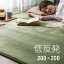 [シリーズ累計26万枚突破] ラグ 北欧 低反発 200×200 ラグマット 送料無料 rug 低反発ラグ 滑り止め 防音マット ホットカーペット ラグ カーペット シャギーラグ グリーン ラグ グリーン モダン 北欧 冬用 夏用