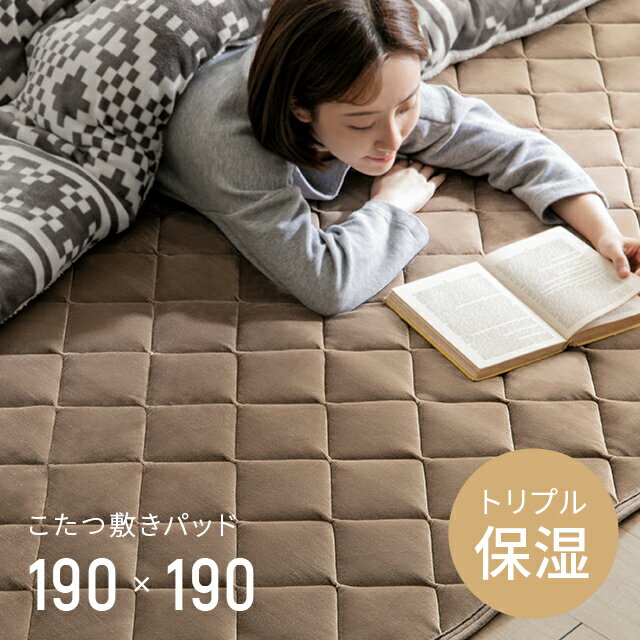 【もれなくP5倍★本日12:00〜23:59】 こたつ 敷布団 正方形 190×190cm 洗える こたつ敷き布団 こたつ布団 ラグマット ラグ 敷きふとん こたつ布団 こたつ 布団 抗菌 防臭 コタツ 炬燵 ラグ カーペット