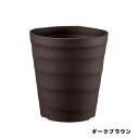 クラフトポット24型ダークブラウンアップルウェアー観葉植物ストレチアオーガスタ鉢