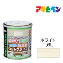 水性強着色ウッドステイン 1.6L ホワイト 水性塗料 木部専用塗料 アサヒペン