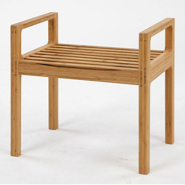 【受注生産】TENSION ENTRANCE STOOL (テンション エントランス スツール)手すり付き、軽量、便利な玄関の小椅子。 スツール 椅子 いす チェア チェアー 肘付き アーム付 和風 北欧 和 インテリア 家具 竹