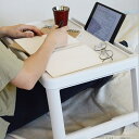 テーブル 折りたたみ ホワイト 折りたたみテーブル フォールディングテーブル スマホ置き タブレット立て スリム収納 アウトドア/運動会/BBQ/レジャー/ベッド上/車内 簡易テーブル ミニテーブル 幅63cm 奥行き35.8cm 高さ25cm(4)