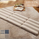 シートクッション ロング 43×130cm ベージュ/ネイビー クッション カークッション ソファーシート チェアパッド 在宅ワーク/デスクワーク/オフィス/車...