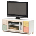 100 TV台 TVボード テレビ台 テレビ テレビボード ローボード テレビラック 小型 コンパクト AVラック AVボード リビング収納 AV機器 ゲーム機 リビング 一人暮らし 1K 1R ナチュラル(3)