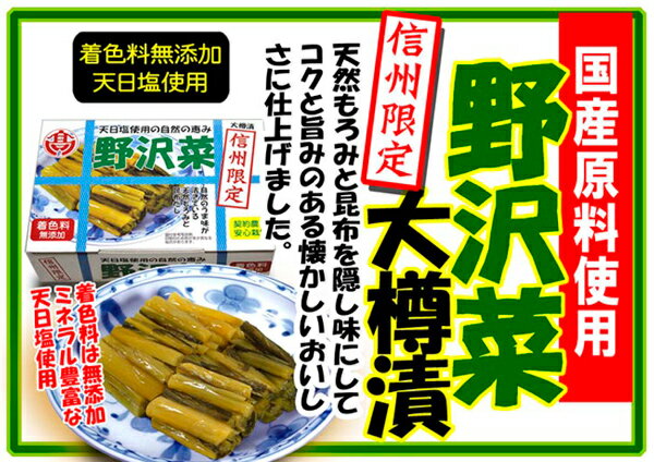 天日塩仕込みのうま味信州限定野沢菜漬け（信州長野のお土産 土産 長野県 野沢菜醤油漬け 漬け物 野沢菜漬物 のざわな漬け お取り寄せ ご当地 グルメ 長野土産 長野お土産） 2