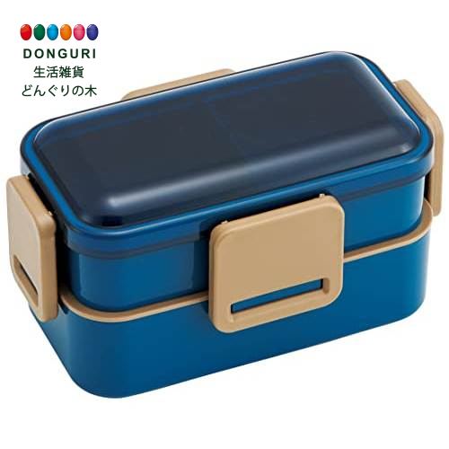 Two Tier - 【200円クーポン】 SKATER スケーター 弁当箱 オーシャンブルー 600ml 抗菌 ふんわり盛れる ドーム型フタ 2段 女性用 日本製 PFLW4AG-A ＜スケーター 父の日 プレゼント かわいい おしゃれ お返し 女性用＞