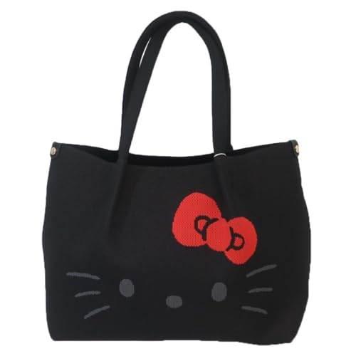 乐天商城 - 【200円クーポン】 ROOTOTE ルートート 8382 ミニトート 軽量 自立 肩掛け 無地 手洗い可能 おしゃれ かわいい 手持ち 腕掛け トートバッグ IP.デリ.ルフル.ハローキティ-A 01 ブラック ＜ルートート 父の日 プレゼント 入園祝い 入学祝い かわいい おしゃれ お返し＞