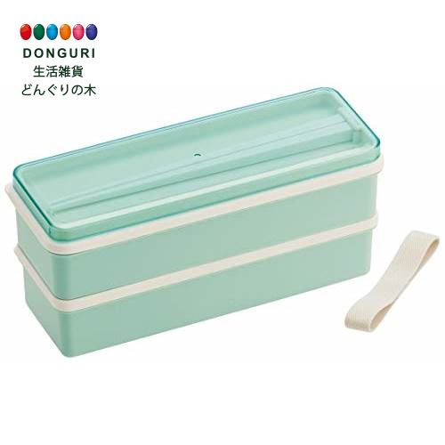 【200円クーポン】 SKATER スケーター 栄養バランス 弁当箱 2段 シリコン製内蓋付 900ml 中子付 パウダーパステル グリーン 日本製 大阪府立大...