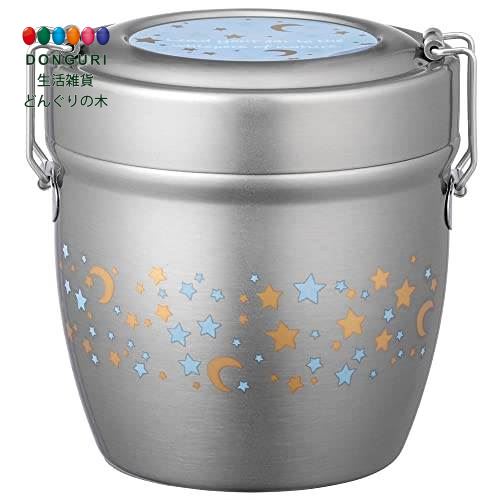 【200円クーポン】 SKATER スケーター 保温弁当箱 星柄 550ml 抗菌 真空 ステンレス STLBD6AG-A ＜スケーター プレゼント 入園祝い 入学祝い 子供 女の子 小学生 お弁当箱 ランチボックス かわいい おしゃれ お返し＞のサムネイル