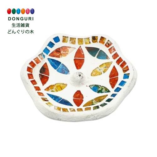 【200円クーポン】 トモコーポレーション モザイク インセンスホルダー フラワー カラフル スティック香用 香立て 香皿